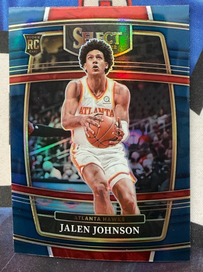 2021-22 Panini Select Basketball #17 Jalen Johnson Silver Prizm Rookie RC