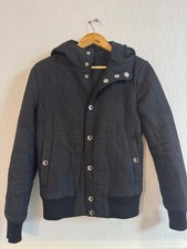 Versace Collection Black Quilted Coat Jacket Size 46 IT (Small) Medusa Luxury