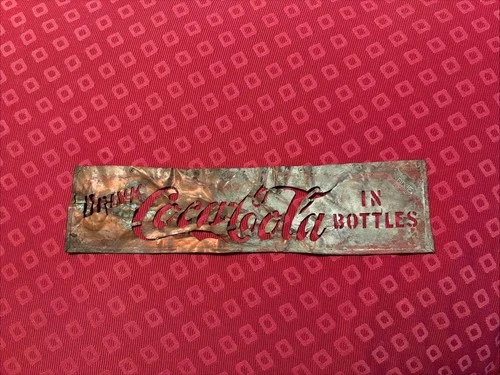 Vintage Dixie Metal Coca Cola Sign 17.5” X4.5” Cut Out Letters