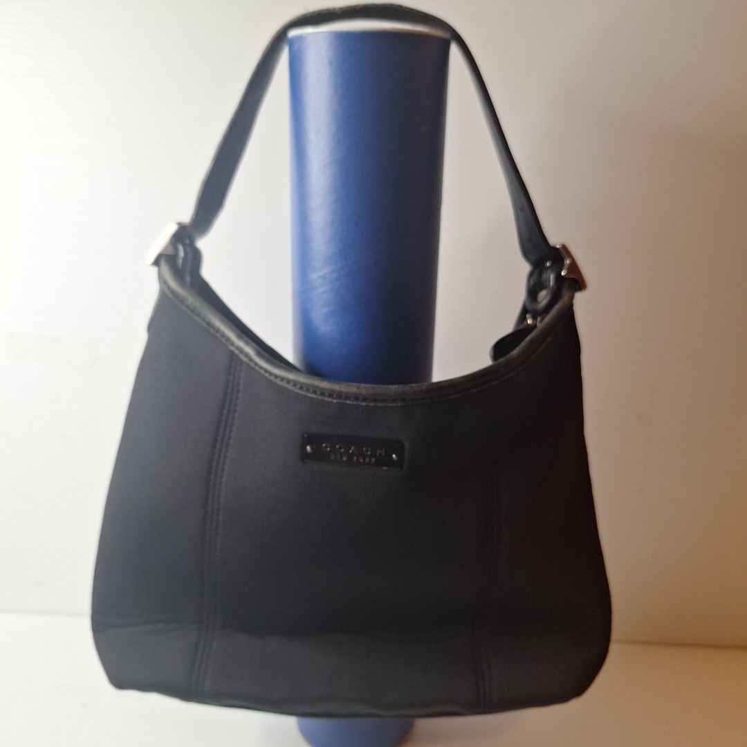 Coach Neoprene Handbag Black Hobo