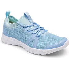 Vionic Alma Mesh Women's Sneakers Lace Up Blue Pull On Low Top Shoes Logo 6