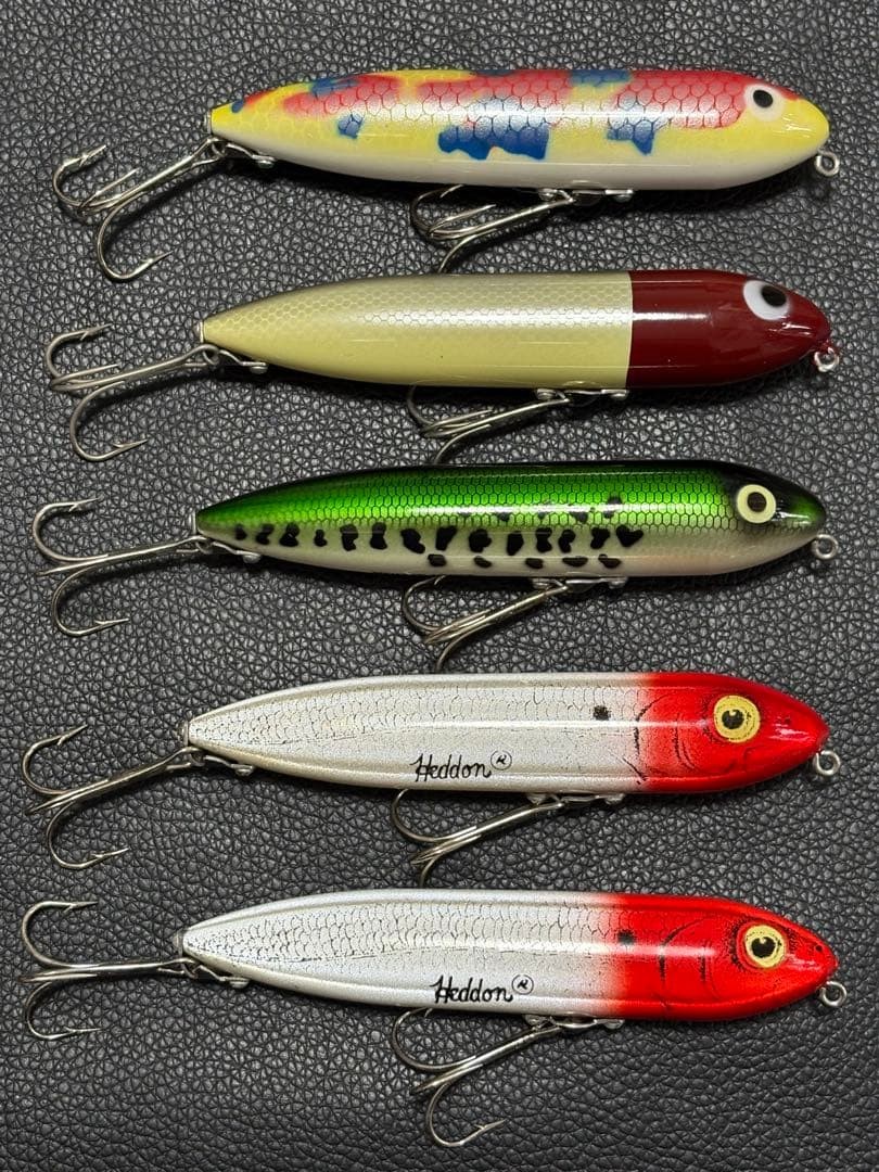 Heddon Zara Spook 5pcs Fishing Topwater Lures Used - Image 6