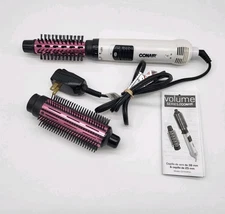 Conair CD160PCS Dual Voltage Curling Hot Air Brush 2 Brushes 1-1/2" and 1"