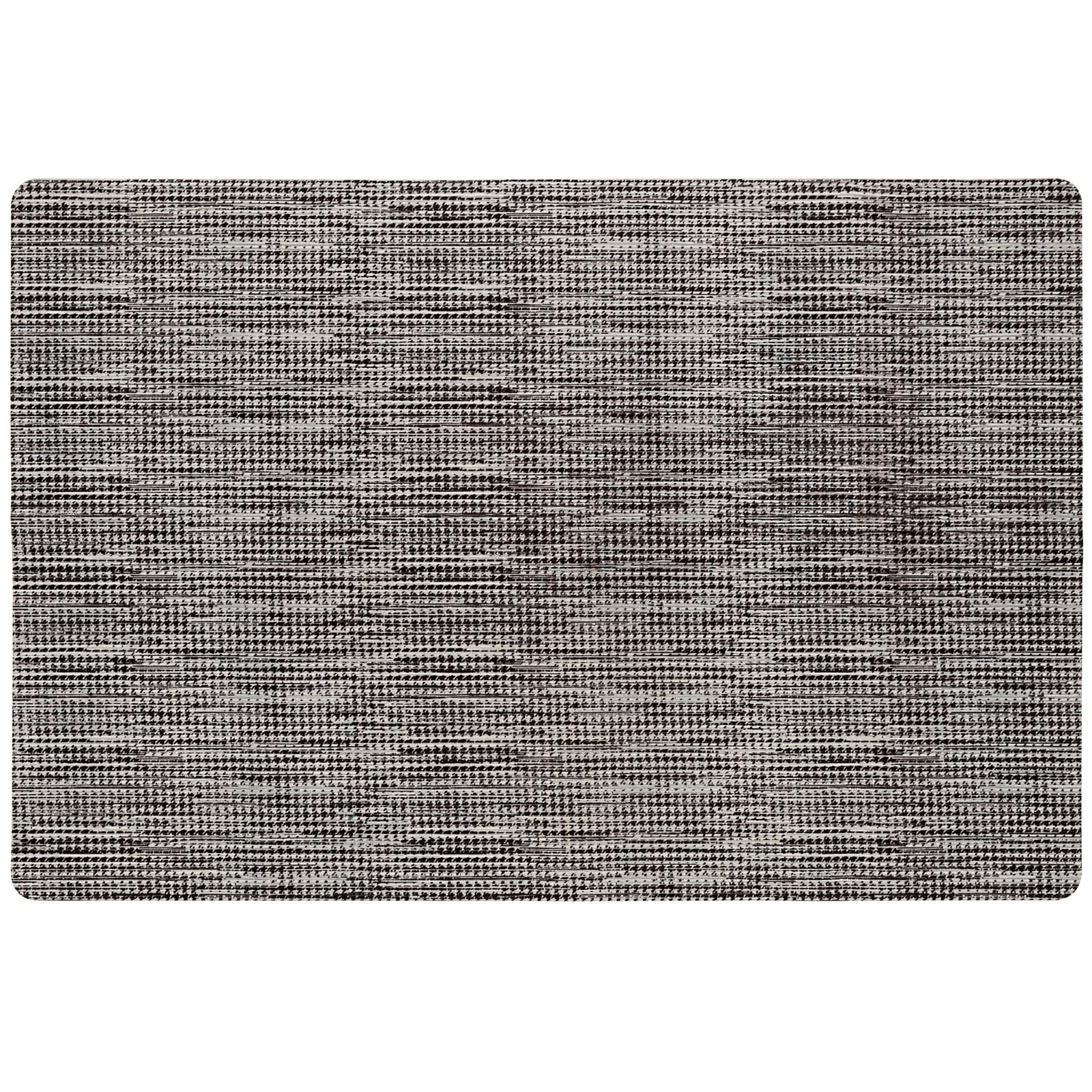 Smooth Step Houndstooth Low Profile Washable Kitchen Mat