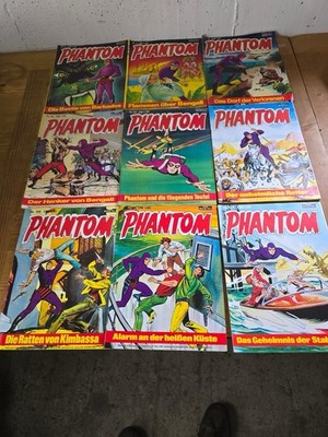 9x Phantom Comic Bastei Sammlung Vintage Bengali Barbados unheimlicher Reiter