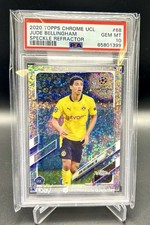 Topps 2020 Chrome UCL Jude Bellingham Speckle Refractor #68 RC PSA 10