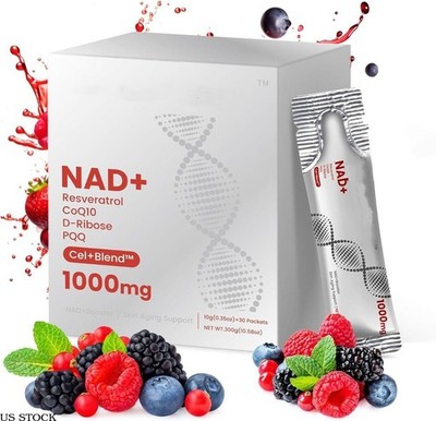  NAD+ 1000mg Liquid Packets Supplement - Premium Nicotinamide Riboside
