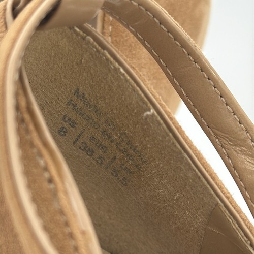 Aldo - women’s Tan Suede platform stiletto heel ankle strap pumps shoes 8 / 38.5 - Picture 8 of 8