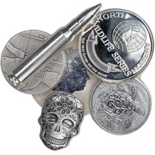 2 oz Silver (Varied Condition, Any Mint, Various Forms) 97.78 per troy oz