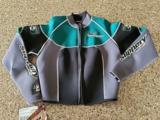 Slippery When Wet Wetsuit Forest Fomula Top ONLY Boys XL Zip Jacket VTG READ 