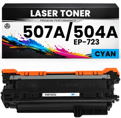 2 x Toner 507A / 504A für HP Cyan CE401A CE251A EP723 Premium Alternativ Günstig