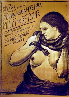 BILLET DE RETOUR 1978 Czeslaw Petelski FRANCISZEK STAROWIEYSKI POLISH POSTER