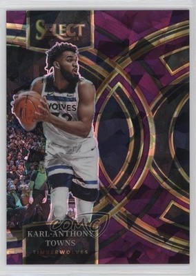 2023 Select Premier Level Purple Cracked Ice Prizm 93/99 Karl-Anthony Towns 0bg1