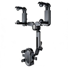 Car Phone Mount Rear View 360 Rotatable Foldable Universal Holder