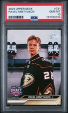 2023 Upper Deck Hockey Young Guns #731 PAVEL MINTYUKOV PSA 10-137330124