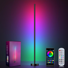Corner Floor Lamp, LED Corner Lamp with App and Remote Control, RGBICW 16 Millio