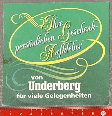 Underberg Geschenk Aufkleber Sticker (240716160) - Bild 1 von 2