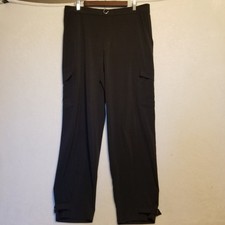 Banana Republic L Pants Air Stretch Black Cropped Activewear Athleisure Outdoors