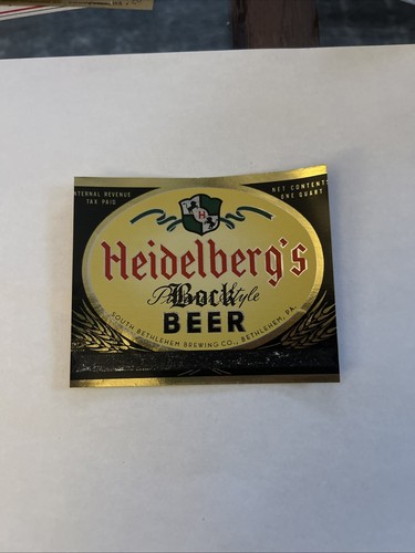 Beer Label - Heidelberg's Beer
