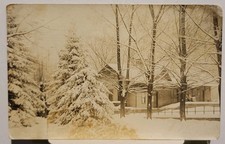 RPPC Postcard Parsons WV Train Station Tucker County Western Maryland Railroad