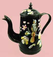 cafetière émaillée noire fin 19ème