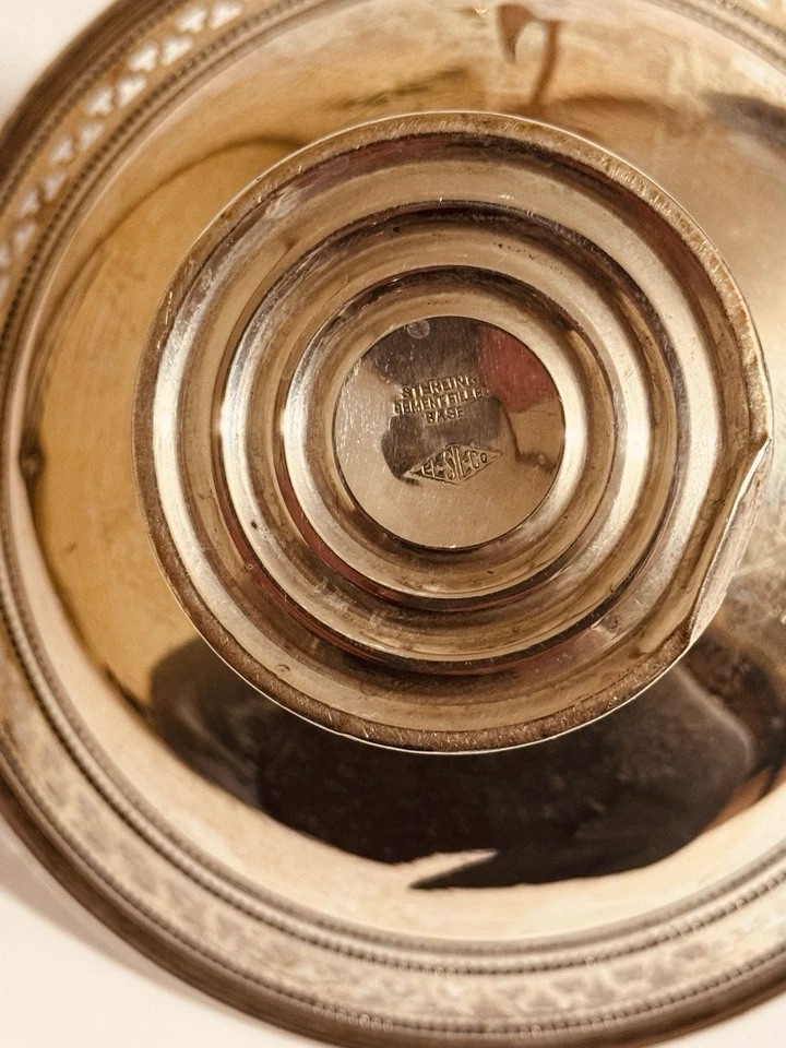 Plato de caramelo vintage de plata de ley El-Sil-Co Foto 4 de 4