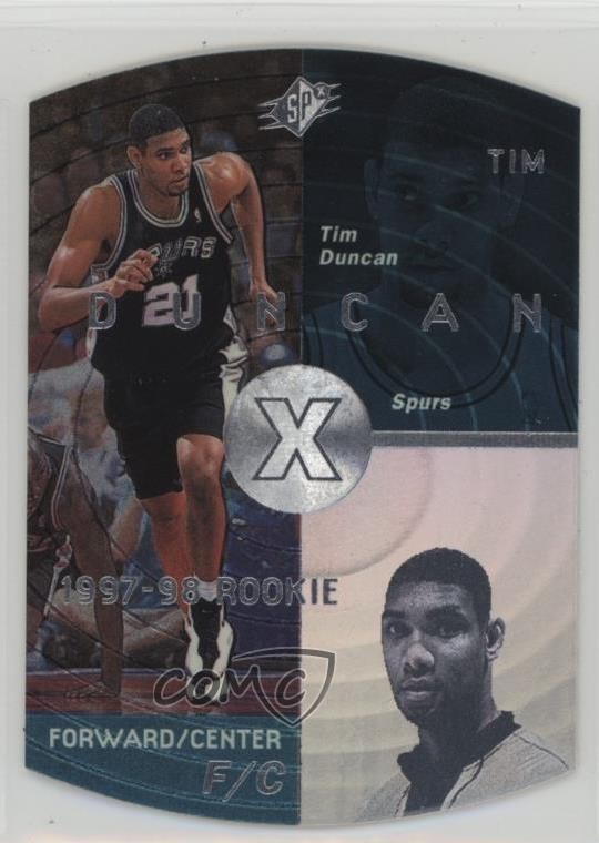 1997-98 SPx Tim Duncan #37 HOF 2u3