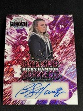 BECKY HAMMON 2025 LEAF METAL WOMEN OF SPORT PINK PRIZM 1/1 AUTO BREAKING BARRIER