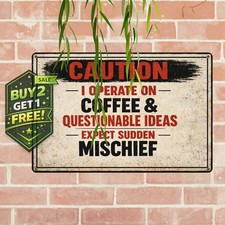 Dogs Welcome People Tolerated Shih Tzu Funny Tin Metal Sign