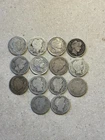 $1.40 fv silver barber dimes 14 piece lot nice old rare hard to find 1904 dime