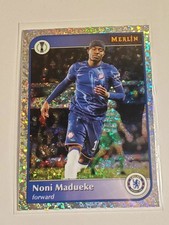 2024-25 Topps Chrome Merlin UCC #140 Noni Madueke Mini Diamond Refractor Chelsea