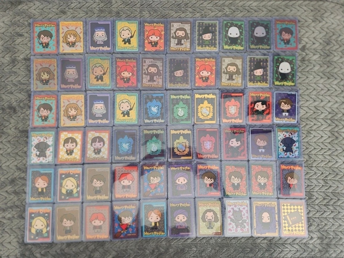 Harry Potter Ooshies Collector Cards 2023 FULL SET 60 + Golden