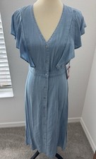 Vince Camuto dress Chambray Sz Med NWT