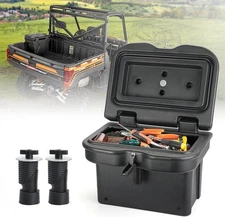 KEMIMOTO UPGRADED Anti-Theft Storage Box 5.5GAL Compatible with Polaris Ranger 1