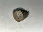 Ford 25th Anniversary 925 Sterling Silver Vintage Letter K Initial Signet Ring