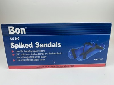 Bon Tool #22-599 Spiked Sandals - Plastic - 3/4'' Spikes-Straps Pair Brand New