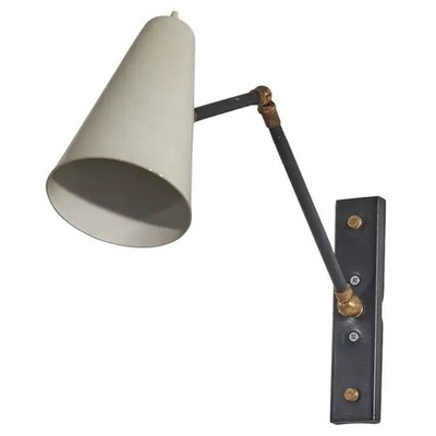 Italian Designer, Wall Light, Metal, Brass, India, 1950s