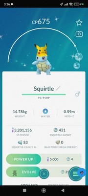 Pokemon Shiny Squirtle Wearing Pikachu Hat Caught In Tokyo Go Fest 2026
