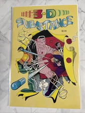3-D SUBSTANCE 3D ZONE COMIC W/GLASSES CRIME JUSTICE HARRIS STEVE DITKO 1990