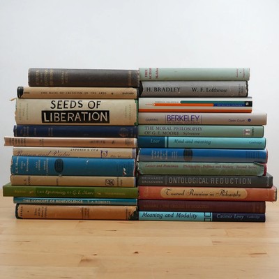 Philosophy - 23 Book Lot of Mostly Vintage Hardcovers (G.E. Moore, Leibnitz...)A