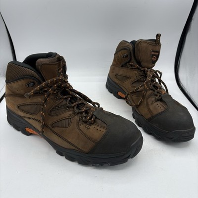 Wolverine Men\'s Brown and Black Work Boots - Durable Safety Footwear Size 14 Wolverine Carlsbad Cap-Toe Steel Toe | Boot World main image 3
