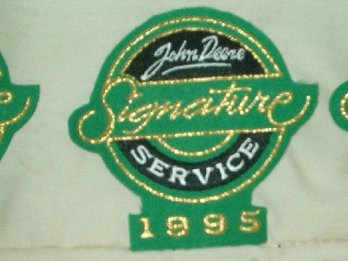 SET OF 3 JOHN DEERE 1995 SIGNATURE DEALER PATCHES PARTS SALES SERVICE - Picture 3 of 4