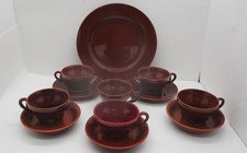 Vintage Franciscan California Pottery Cups Saucers Bowls Plate