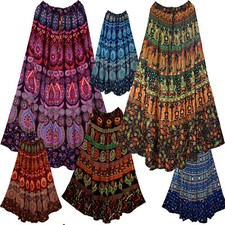 Vintage Inspired Indian Maxi Skirt Perfect for Your Bohemian Style