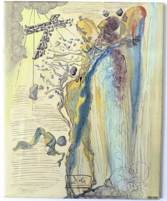 Salvador DALI Ceramic Tile Dante Divine Comedy Suite Heaven Chant 12