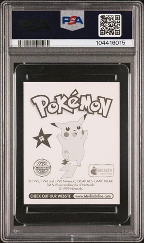 Vileplume PSA 9 Pokemon Sticker #S8 Merlin Prism / Holo Rare MINT 1999 - Picture 2 of 2