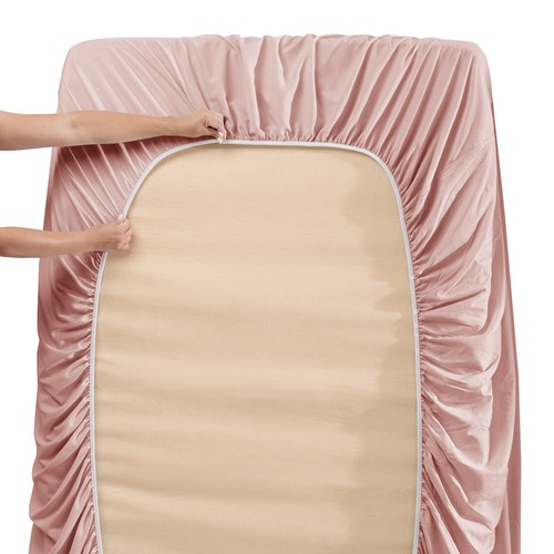 18"-21" Extra Deep Pocket Fitted Sheet by Nymbus Elastic Corner Straps Bed Sheet - 第 192/211 張圖片