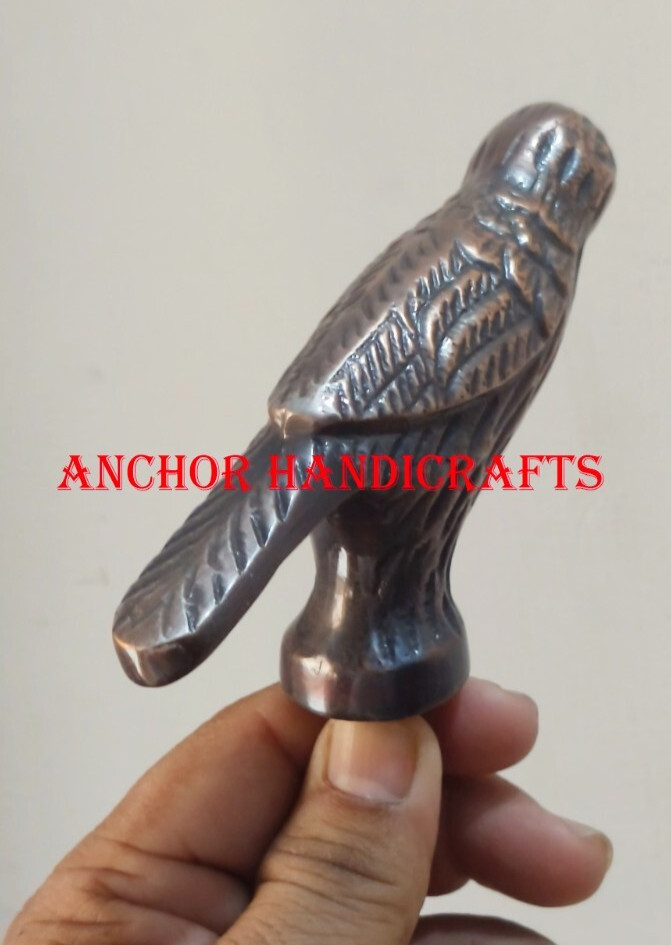 Collectable Handmade Solid Antique Brass Bird Des… - image 7