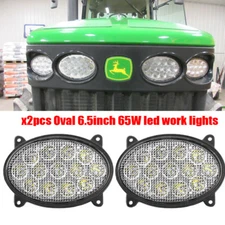 6.5" Oval 65W FloodLamp For John Deere Tractor 9230,9330,9430,9530,9630+RE260102