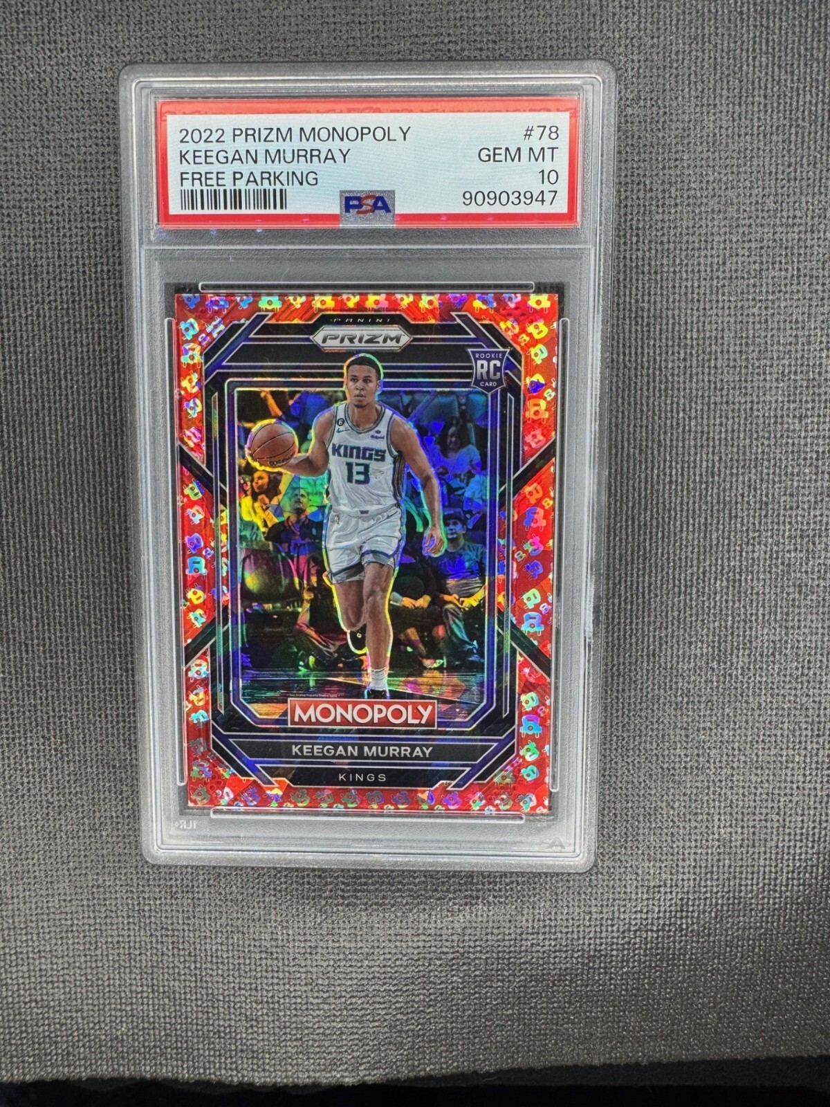 2022-23 Panini Prizm Monopoly - Free Parking Prizm #78 Keegan Murray (RC)